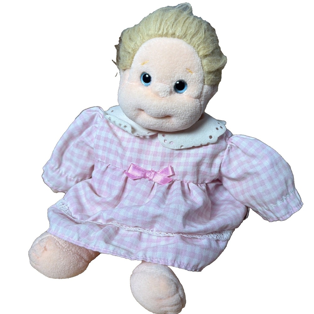Ty Beanie Kids Angel Plush 10-inch Pink And White Checker Dress 1999
